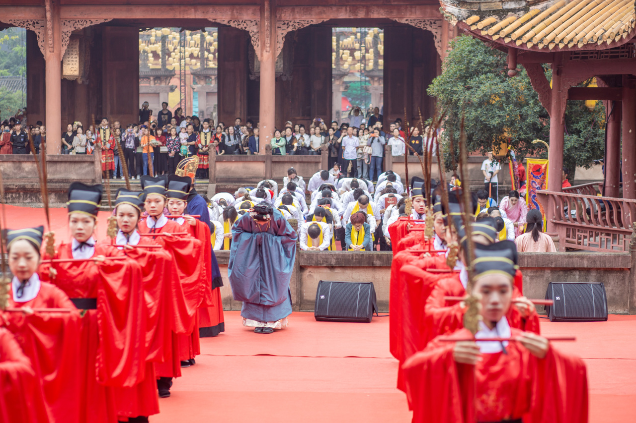 2023年德阳文庙祭孔大典 传承千年传统文化(图8)