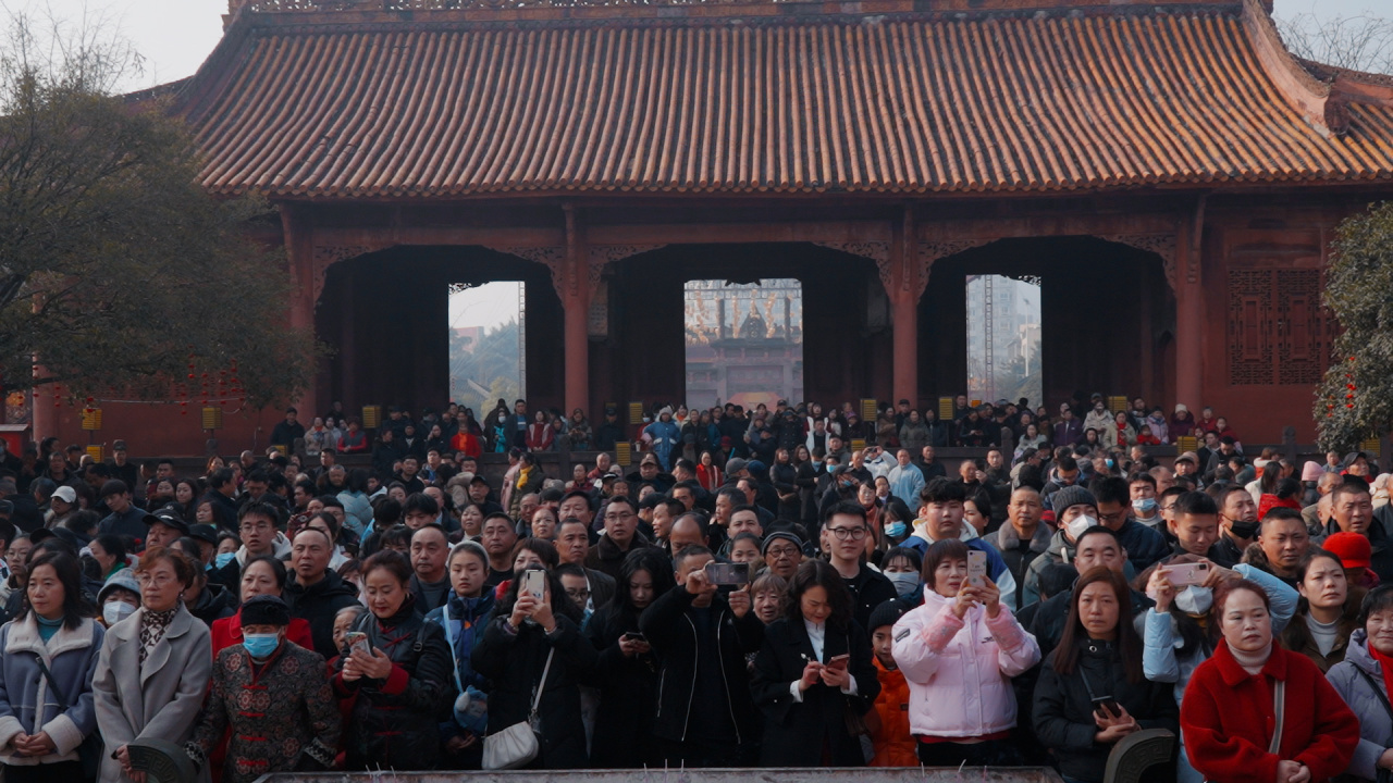 这个春节 德阳文庙扛大旗(图7) 这个春节 德阳文庙扛大旗(图7)