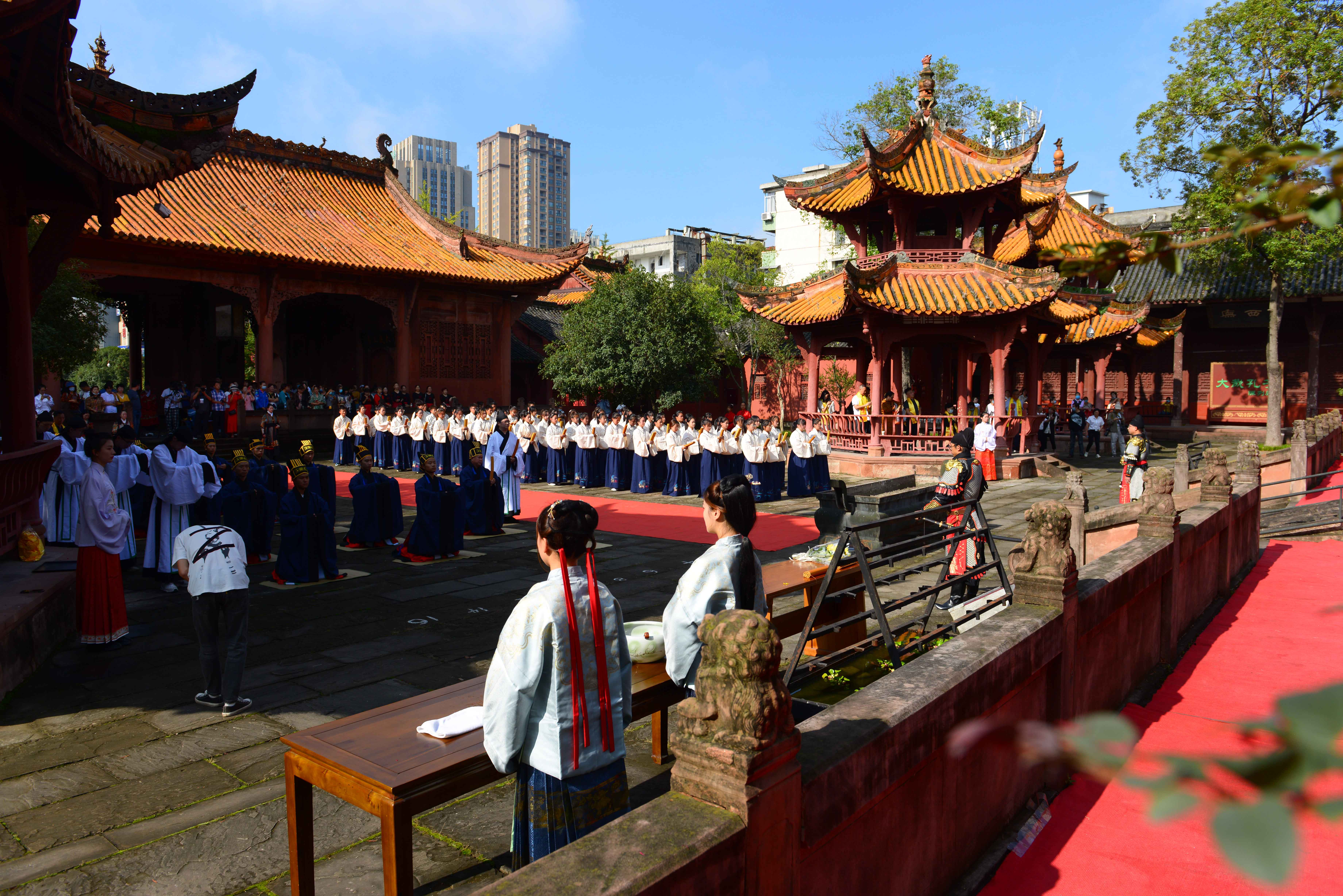 2021年祭孔大典在德阳文庙隆重举行(图9) 2021年祭孔大典在德阳文庙隆重举行(图9)